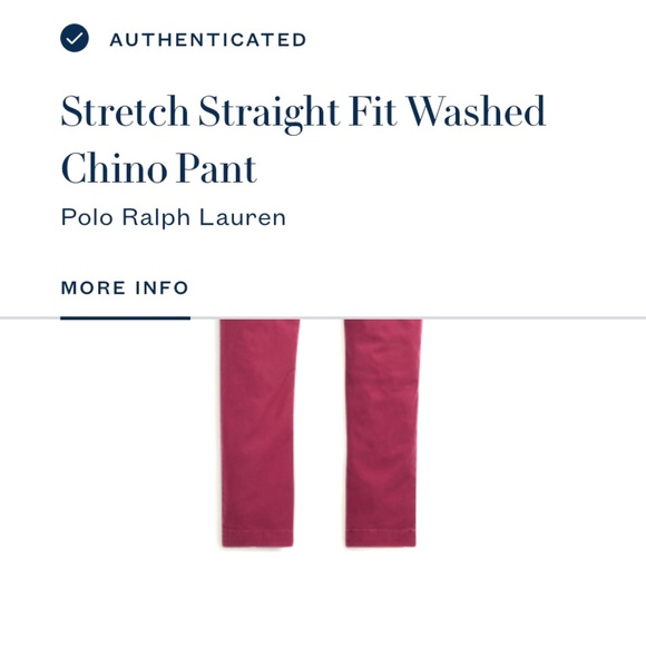 Polo Ralph Lauren Bedford Stretch Straight Fit Chino Pant | Size 33X32 - Picture 2 of 16